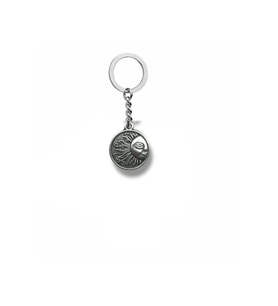 Yarım Güneş Figürlü Unisex Anahtarlık  Metal  Minimalist ve Şık Tasarım