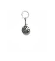 Yarım Güneş Figürlü Unisex Anahtarlık  Metal  Minimalist ve Şık Tasarım