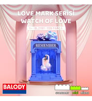 Balody Watch of Love – Love Mark Serisi (BL21161) – Mini Blok Yapı Oyuncakları Seti (Mavi)