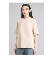 Defacto 26Y801003200 Bej Kadın T-Shirt C0099AX/BG757