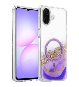 Northcity Onegif Samsung Galaxy A07 4G Uyumlu Lotus Simli Magsafe Kapak - Mor