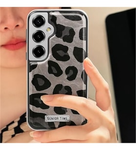 Coverzone Samsung Galaxy S24 ile Uyumlu Leopar Desenli ?effaf K?l?f Parlak ve ??k Tasar?m Darbe Emici Koruma 2mm Kamera Korumal? Arka Kapak No 1