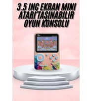 3.5 İnç Klasik Retro Lcd Ekran 500 Oyunlu Oyun Konsolu Taşınabilir
