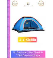 #KampÇadırı Su Geçirmez Sineklikli Hafif Taşınabilir Festival Kolay Kurulum 2-3 Kişilik Kamp Çadırı
