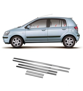 Hyundai Getz Krom Cam Çıtası Tk 2002 Üzeri 6Prç Paslanmaz Çelik