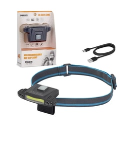 Police Ps-1930 Usb Şarjlı Cob Led Şapka Feneri