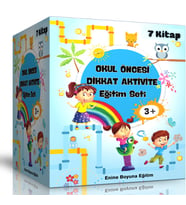 Okul Öncesi Dikkat Aktivite Eğitim Seti (7 Süper Kitap)
