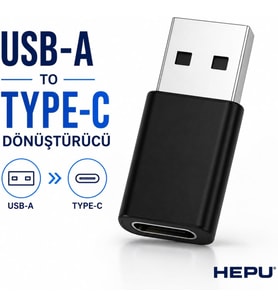 HP-Z01 Type-C to USB OTG Dönüştürücü – Tak & Kullan + Veri Aktarımı + Şarj Desteği