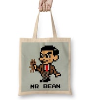 Mr Bean Pixelated Character Bez Çanta Uzun Saplı
