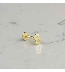 Glorria Altın 8 Rakam Tragus Piercing