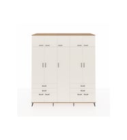 Kronos Dolap 12 Raflı 4 Çekmeceli 2 Askılı 220x59x243 Çam-Aytaşı/Aytaşı