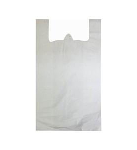 Beyaz Atlet Poşet Küçük Boy 25x45 cm Takriben 110 Adet 1 Kg
