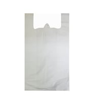 Beyaz Atlet Poşet Küçük Boy 25x45 cm Takriben 110 Adet 1 Kg