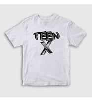 Presmono Unisex Çocuk Beyaz Logo Ken Carson Teen X T-Shirt 424008tt (Beyaz)