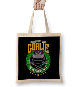 Behind Every Good Goalie Is An Empty Net Lacrosse Bez Çanta Uzun Saplı