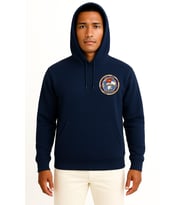 Kapüşonlu Tcg Bafra F505 Savaş Gemisi Cep ve Sırt Tasarımlı Unisex Sweatshirt
