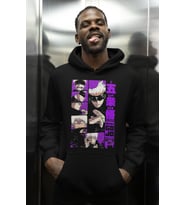 Satoru Gojo Jujutsu Kaisen Baskılı Unisex Oversize Anime Karakter Hoodie