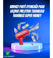 Dolar Boyutunda Kâğıt Atışı Yapan Pil ile Çalışan Oyuncak Tabanca