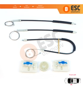 Opel Astra J P10 MK6 2009-2016 4/5 Kapı 13350757 İçin Ön Sol Kapı Cam Kriko Tamir Seti