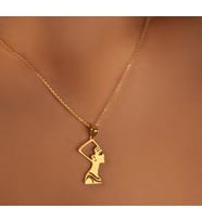 Nefertiti 14 Ayar Altın Kolye