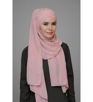 Pudra Pratik Hazır Geçmeli Bone Şal Şifon Kendinden Boneli Üç Bantlı 1451_06