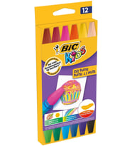 Bic Pastel Boya Karton Kutu Yağlı Köşeli 12 Renk