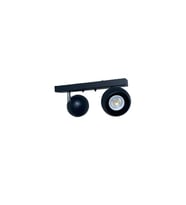 Rsylight Metal Modern Spor Siyah Mafsallı Led Spot Avize Beyaz Ampullü