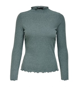 Only ONLEMMA L/S HIGH NECK TOP NOOS JRS Yeşil Kadın T-Shirt 15180040