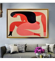 Altın Çerçeveli dekoratif tablo l1281 (Gold)