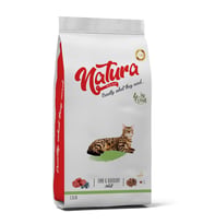 Natura Kuzulu ve Yaban Mersinli Düşük Tahıllı Yetişkin Kedi Maması 2,25kg (Kahverengi)