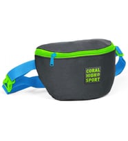 Coral High Sport Gri-Yeşil İki Bölmeli Bel Çantası