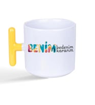 Benim Bedenim, Benim Kararım Baskılı Kadınlar Günü Sarı Kulplu T Kupa