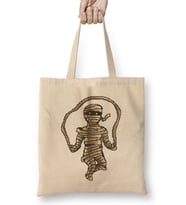 Skipping Mummy Pixel Art Bez Çanta Uzun Saplı