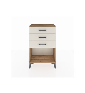 Arges Komodin 3 Çekmeceli 60x30x96 Çam-Aytaşı