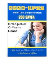 2024-KPSS Planlı Ders Çalışma Defteri (200 Sayfa)