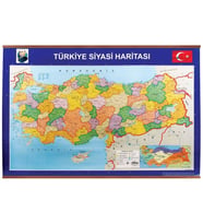 TÜRKİYE SİYASİ ve FİZİKİ HARİTASI (Çıtalı)