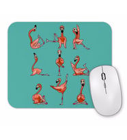 Flamingo Yoga Mouse Pad