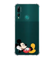 Huawei Y9 Prime 2019  Köşe Korumalı Antişok Kapak Mickey Mouse Tasarımlı Şeffaf  Kılıf
