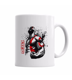 God of War Silhouette    Kupa Bardak Porselen