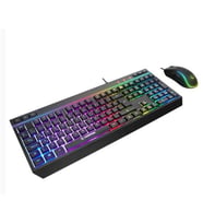 Rampage KM-R57 Siyah RGB Aydınlatmalı Q Oyuncu Multmedia Klavye ve 12800 DPI Mouse Gaming Set