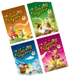 Sevimli Boyama (4 Kitap Takım)