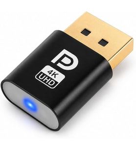 PrimeX PX-5261 DisplayPort 4K UHD Display Dummy Plug, DP Sanal Monitör Adaptörü, Ekran Kartı Emülatörü, Headless Display Emulator, Bitcoin Mining ve Uzaktan Erişim İçin
