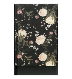 DEFFTER JUST 5 YILLIK ZAMANSIZ (TARİHSİZ) AJANDA 11.5 x16.5 SERT KAPAK ÇİZGİLİ DEFTER / BLACK GARDEN