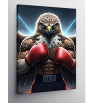 Kanvas Tablo Boksör Kartal