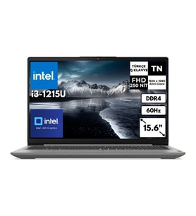 Lenovo Ideapad 3 15IAU7 I3-1215U 8 GB 4 Tbssd UHD Graphics 15.6" Fhd Freedos Notebook 82RK0188TXAT5