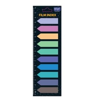 Kraf Index Film (PP) 12x44 mm Ok Şekilli 10 Renk x 20 yp 51245 