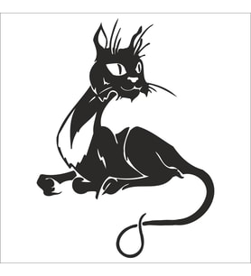 KEDİ FOLYO STİCKER 80cm Uzunluk (Karışık)