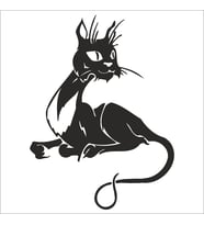 KEDİ FOLYO STİCKER 80cm Uzunluk (Karışık)