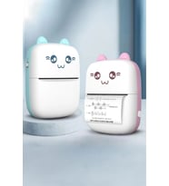 C9 Pembe Mini Yazıcı Taşınabilir Termal Yazıcı Kablosuz Bağlantı Ap Cep Yazıcısı