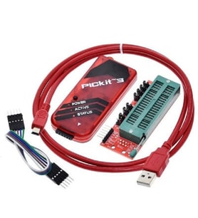 PİCKİT 3 PİC PROGRAMLAMA KARTI VE DİP ÇEVİRİCİ ADAPTÖR KARTI